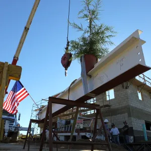 Pritzlaff Conservation Center Construction, Topping Off