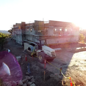 Pritzlaff Conservation Center Construction, exterior looking southwest