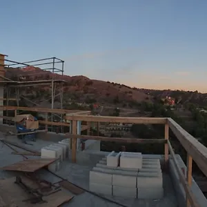 Pritzlaff Conservation Center Construction, panorama from south deck railing