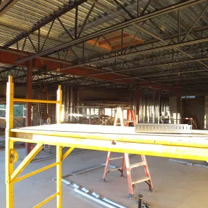 Pritzlaff Conservation Center Construction, looking northwest across Conference/Training area 