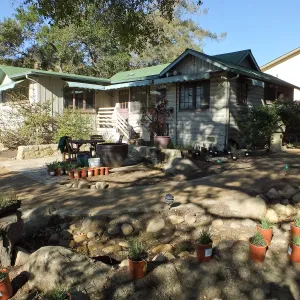 Home Demonstration Garden Renovation, view 13, looking towards southeast corner of Cottage, first day of replanting work