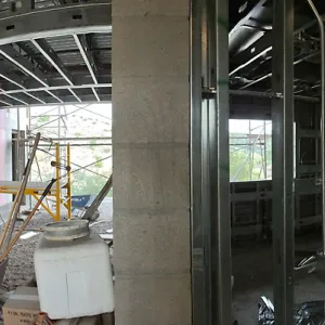 Pritzlaff Conservation Center Construction, Panorama of lobby and central hallway