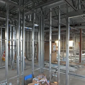 Pritzlaff Conservation Center Construction, looking southwest across Administrative office area