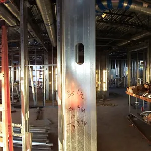Pritzlaff Conservation Center Construction, panorama of south side of second floor