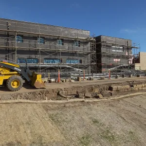 Pritzlaff Conservation Center Construction, west face