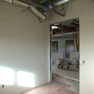 Pritzlaff Conservation Center Construction, looking northeast across Administrative office area