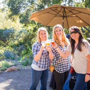 2016 Santa Barbara Beer Garden Event, Hilary Schroeder, Lauryn Lesovsky, Kimi Wong