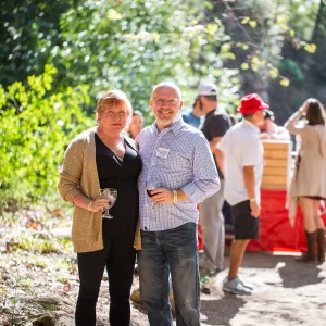 2016 Santa Barbara Beer Garden Event, Pamme Mickelson, Steve Windhager