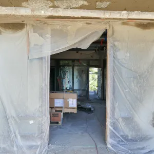 Pritzlaff Conservation Center Construction, main entrance looking east