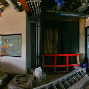 Pritzlaff Conservation Center Construction, Panorama of lobby