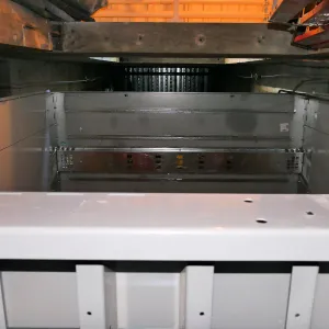 Pritzlaff Conservation Center Construction, looking up elevator shaft
