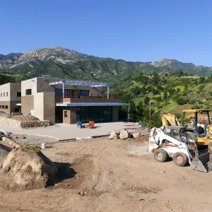 Pritzlaff Conservation Center Construction, Exterior looking northeast