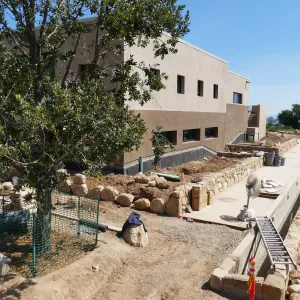 Pritzlaff Conservation Center Construction, Exterior looking southeast