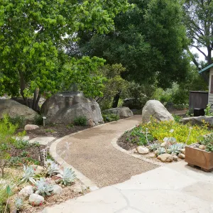 Home Demonstration Garden Renovation, view 4, north side of Cottage