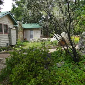 Home Demonstration Garden Renovation, view 8, north of Cottage, looking west