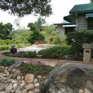 Home Demonstration Garden Renovation, view 11, east of Cottage looking southwest