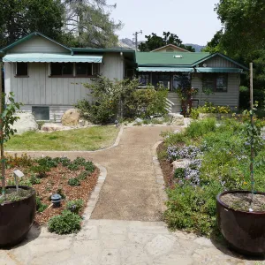 Home Demonstration Garden Renovation, view 22, south side of Cottage
