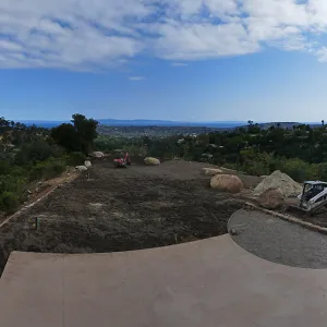 Island View Garden Installation, panorama from Pritzlaff Conservation Center Deck