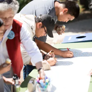 Cultivating the Wild: Native Gardens Tour and 90th Birthday Celebration, birthday card signing