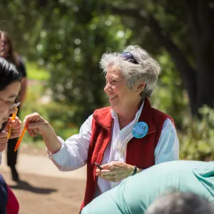 Cultivating the Wild: Native Gardens Tour and 90th Birthday Celebration, birthday card signing