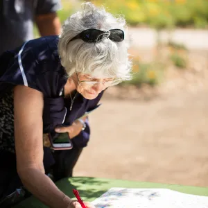 Cultivating the Wild: Native Gardens Tour and 90th Birthday Celebration, birthday card signing