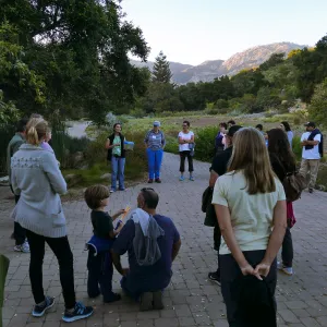Member Appreciation Month, Full Moon Hike, Cathy Castaneda talking about California frogs