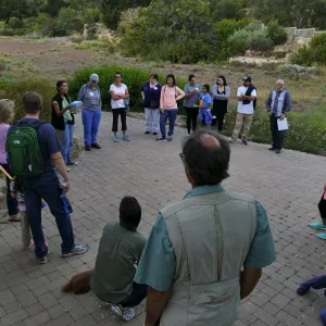 Member Appreciation Month, Full Moon Hike, Cathy Castaneda talking about California frogs