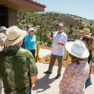 Pritzlaff Conservation Center Ribbon Cutting Celebration, Doug Singletary leading a tour