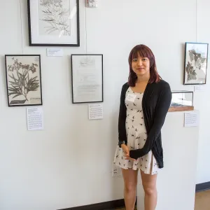 Pritzlaff Conservation Center Ribbon Cutting Celebration, Mona Luo, designer of the opening exhibit