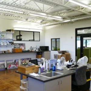 Pritzlaff Conservation Center Construction, looking northeast across dry lab area