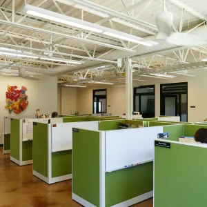 Pritzlaff Conservation Center Construction, looking southwest across Administrative office area