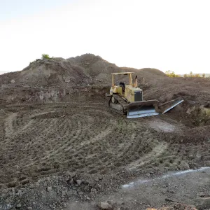 The start of digging at the Pritzlaff Conservation site