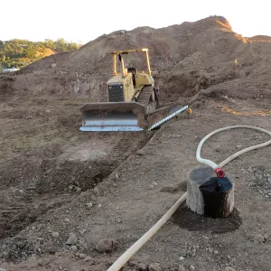 The start of digging at the Pritzlaff Conservation site