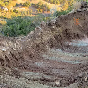 The start of digging at the Pritzlaff Conservation site