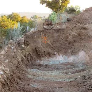 The start of digging at the Pritzlaff Conservation site