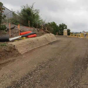 Road to Pritzlaff construction site