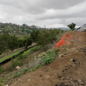 slope at Pritzlaff construction site