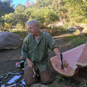 Dave Kershaw creating Jones Bench