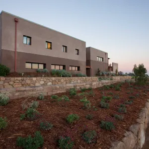 Pritzlaff Conservation Center exterior, west face looking southeast