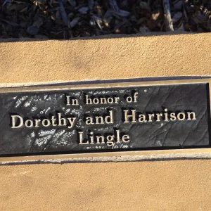 Dorothy adn Harrison Lingle bench