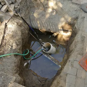 Valve replacement, 4-inch water line, just west of entry kiosk