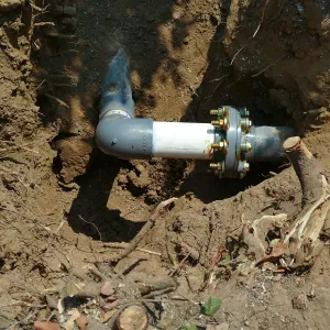 4-inch pipe repair, just north of Tunnel Road reverse pressure device
