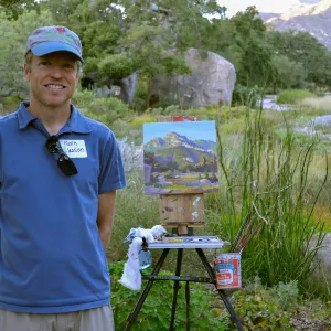 2016 Fall Native Plant Sale Preview Party, plein air artist Kevin Gleason