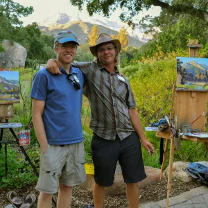 2016 Fall Native Plant Sale Preview Party, plein air artists Kevin Gleason and Chris Potter