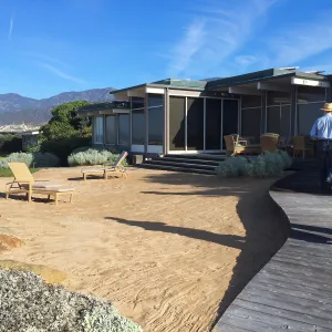 Touring gardens with Isabelle Greene, Sand Point Road, Carpenteria
