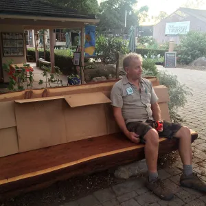 Installation of the Katherine Muller bench