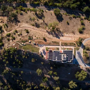 Aerial view of Pritzlaff Conservation Center and Island View Garden