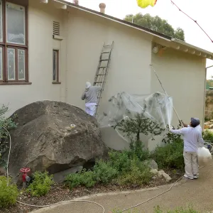 Old Herbarium, now Education Center, repainting