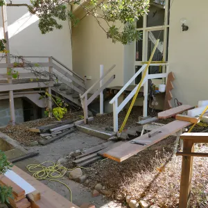 Old Herbarium, now Education Center, entry steps repair