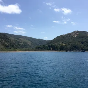 Santa Cruz Island Trip, from the boat